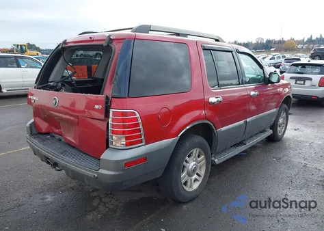 2005 Mercury Mountaineer z USA, uszkodzony, nr VIN 4M2DU86K75UJ18974